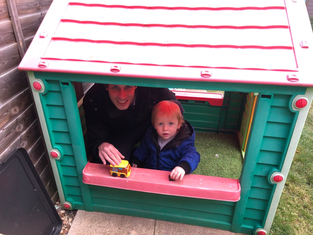 Happily isolating with my little man