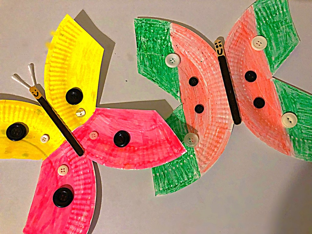 Butterfly paper plate&nbsp;craft